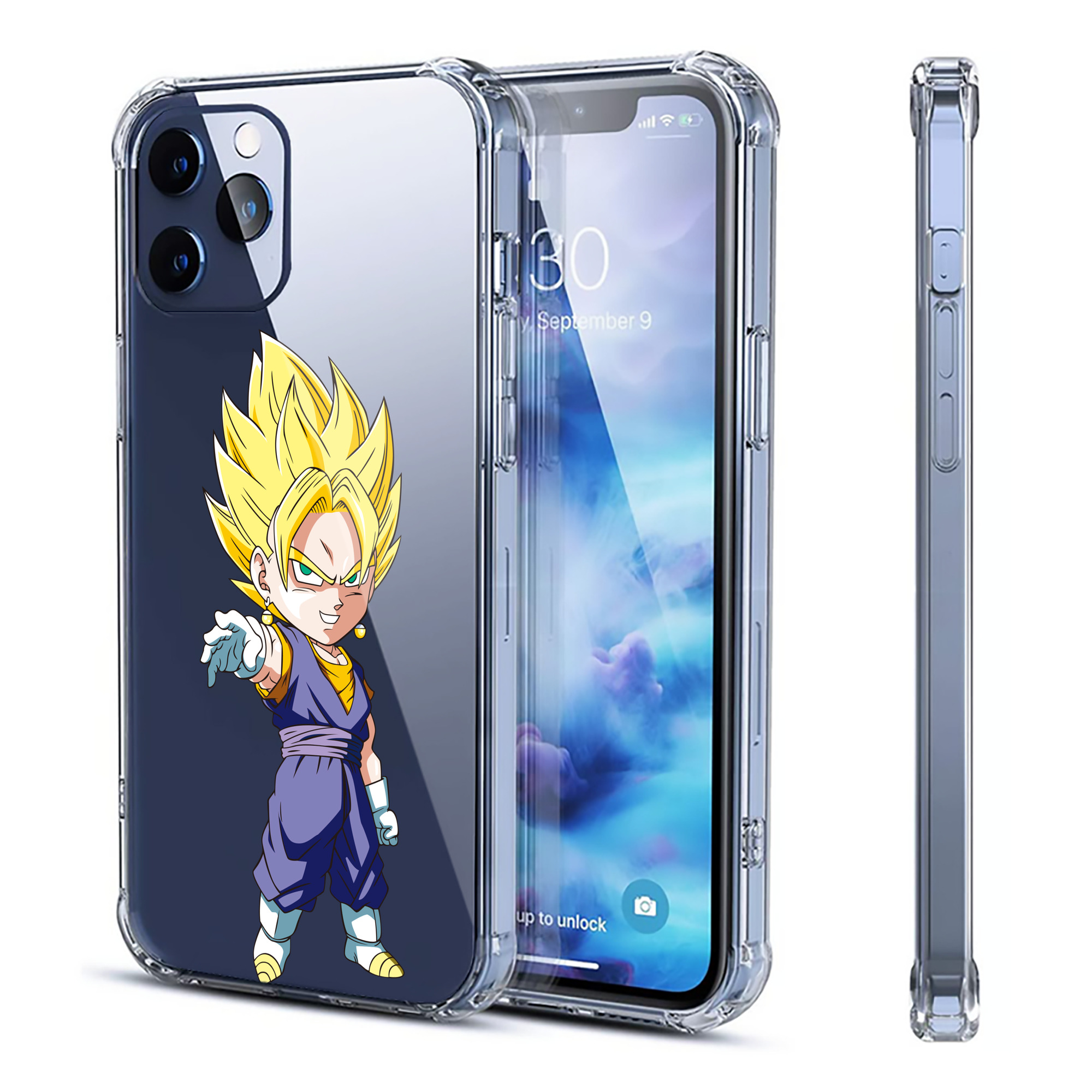 （画像用） ドラゴンボール ベジット DRAGON BALL Vegetto 【iPhone 12シリーズ対応】透明スマホケース（クリアソフトケース）